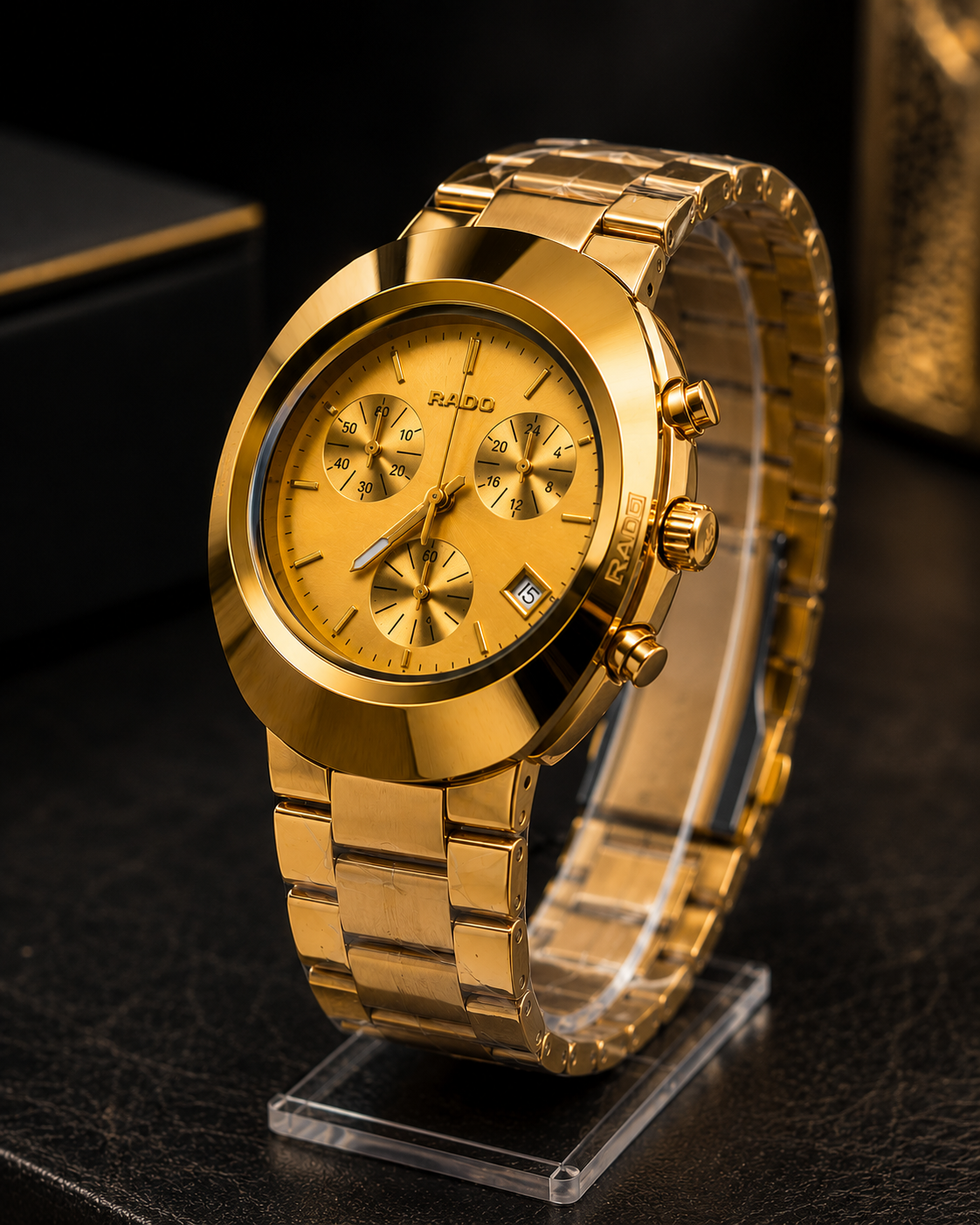 Premium Gold Chronograph Watch