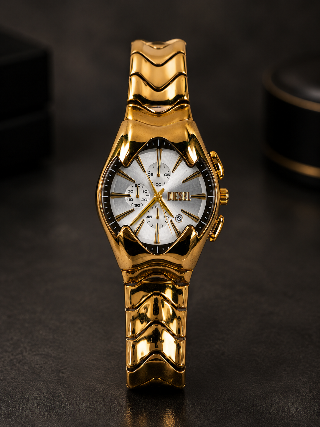 Premium Gold Chronograph Watch