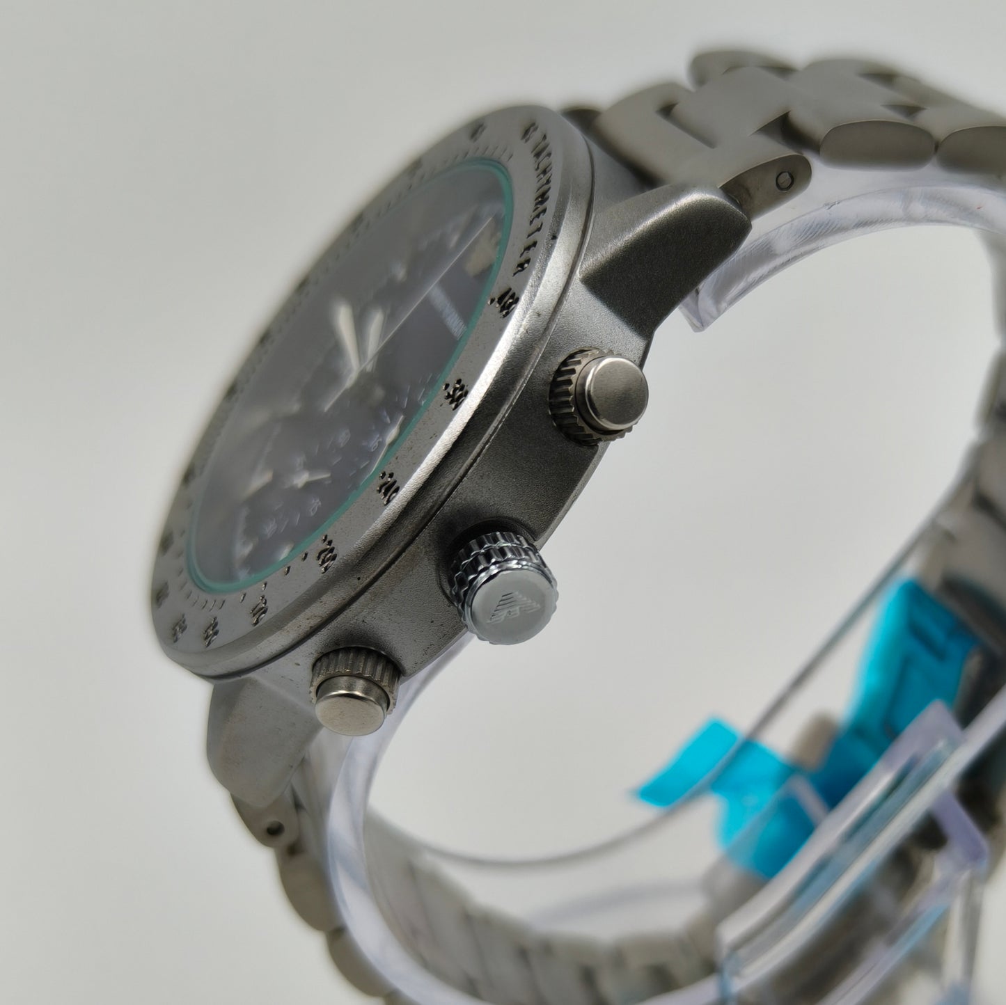 Prestige Blue Chronograph Style Men's Watch – Stainless Steel Bracelet