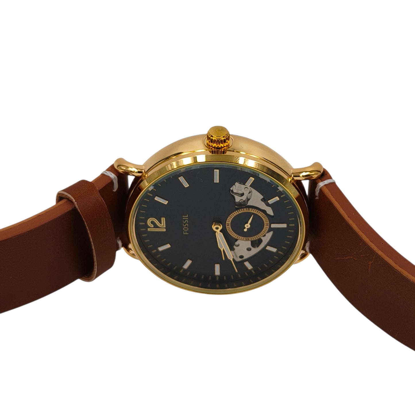 Premium Automatic Open-Heart Gold Watch