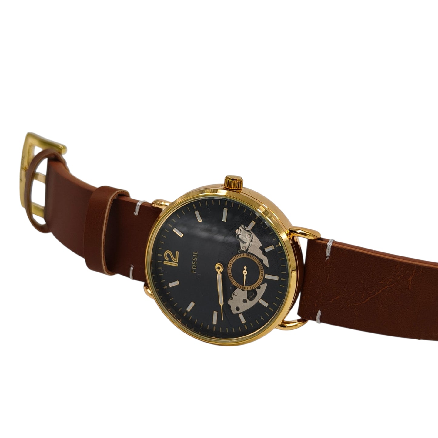 Premium Automatic Open-Heart Gold Watch