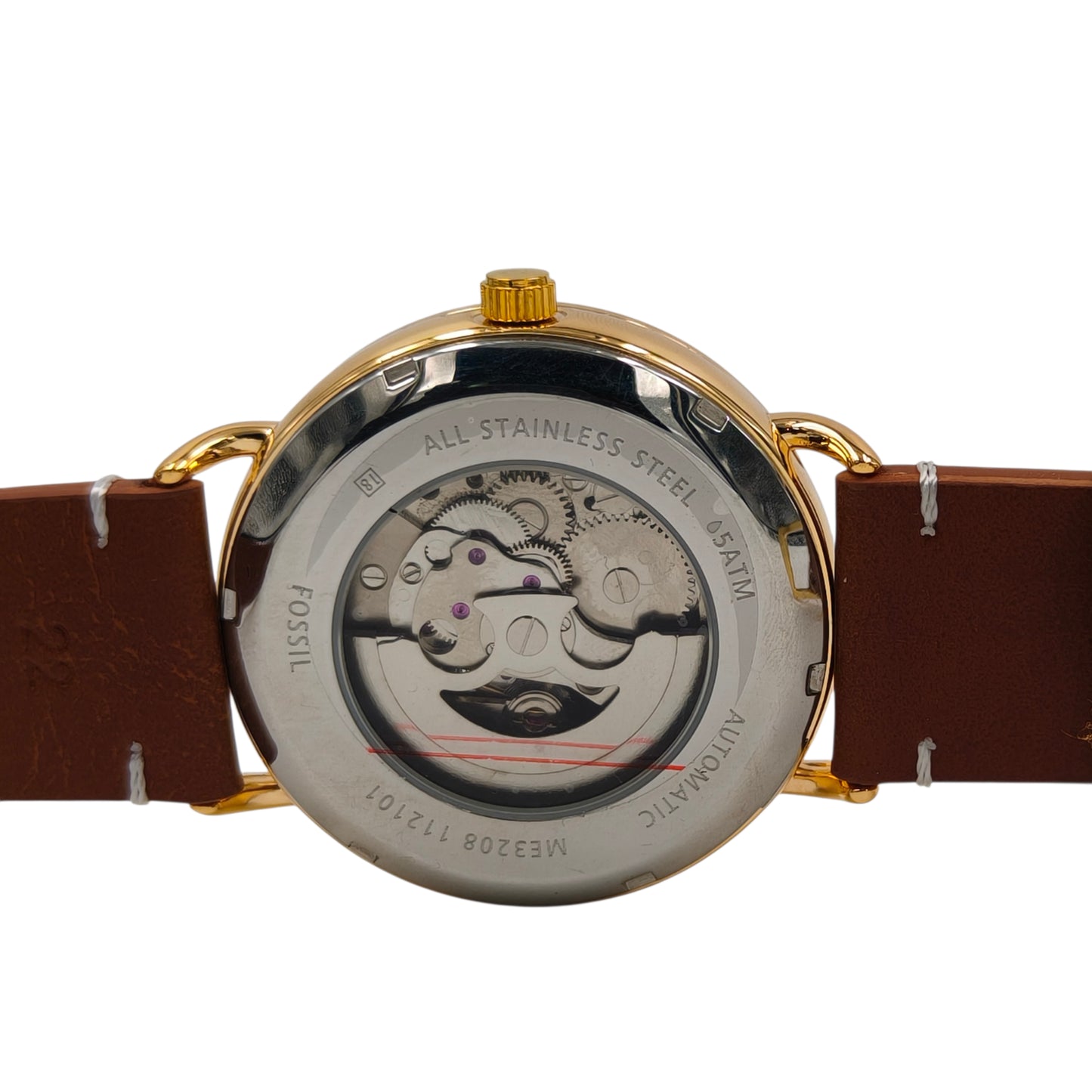 Premium Automatic Open-Heart Gold Watch