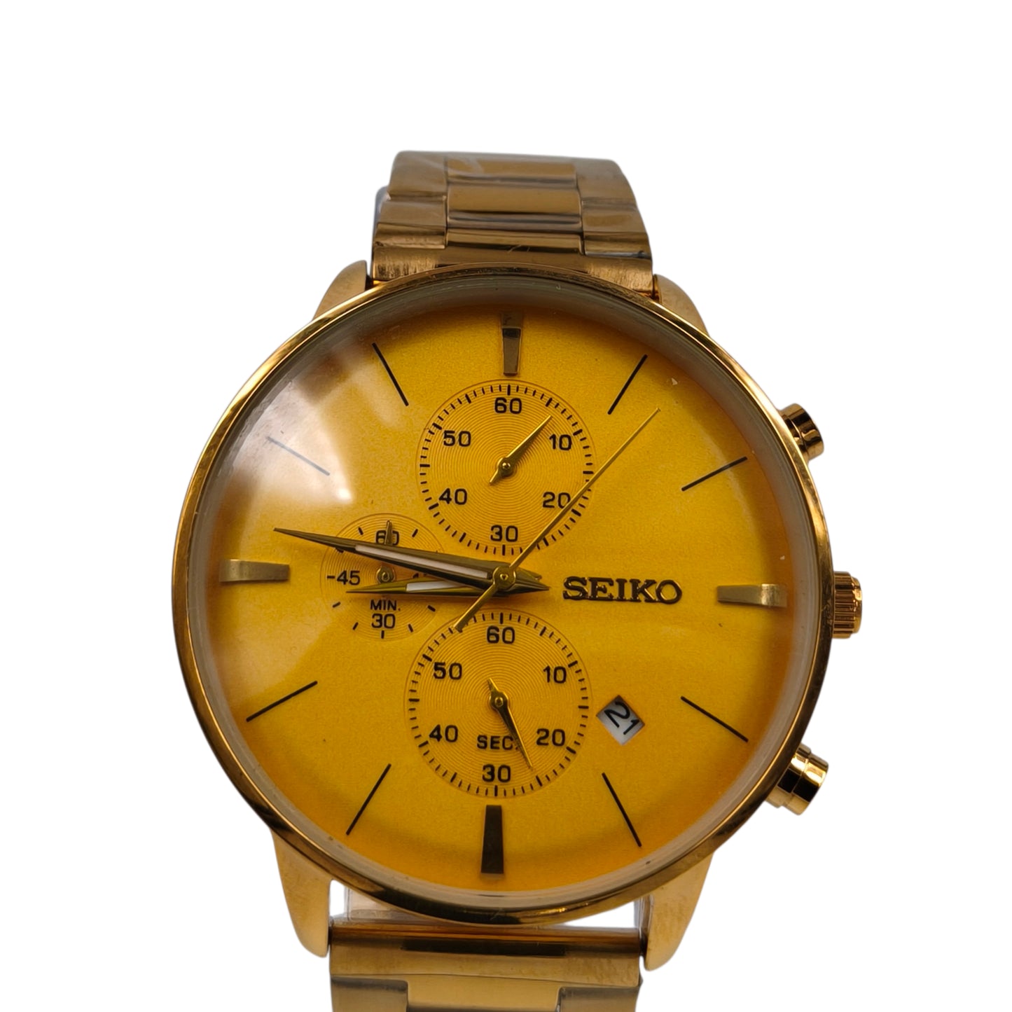 Premium Gold Chronograph Watch