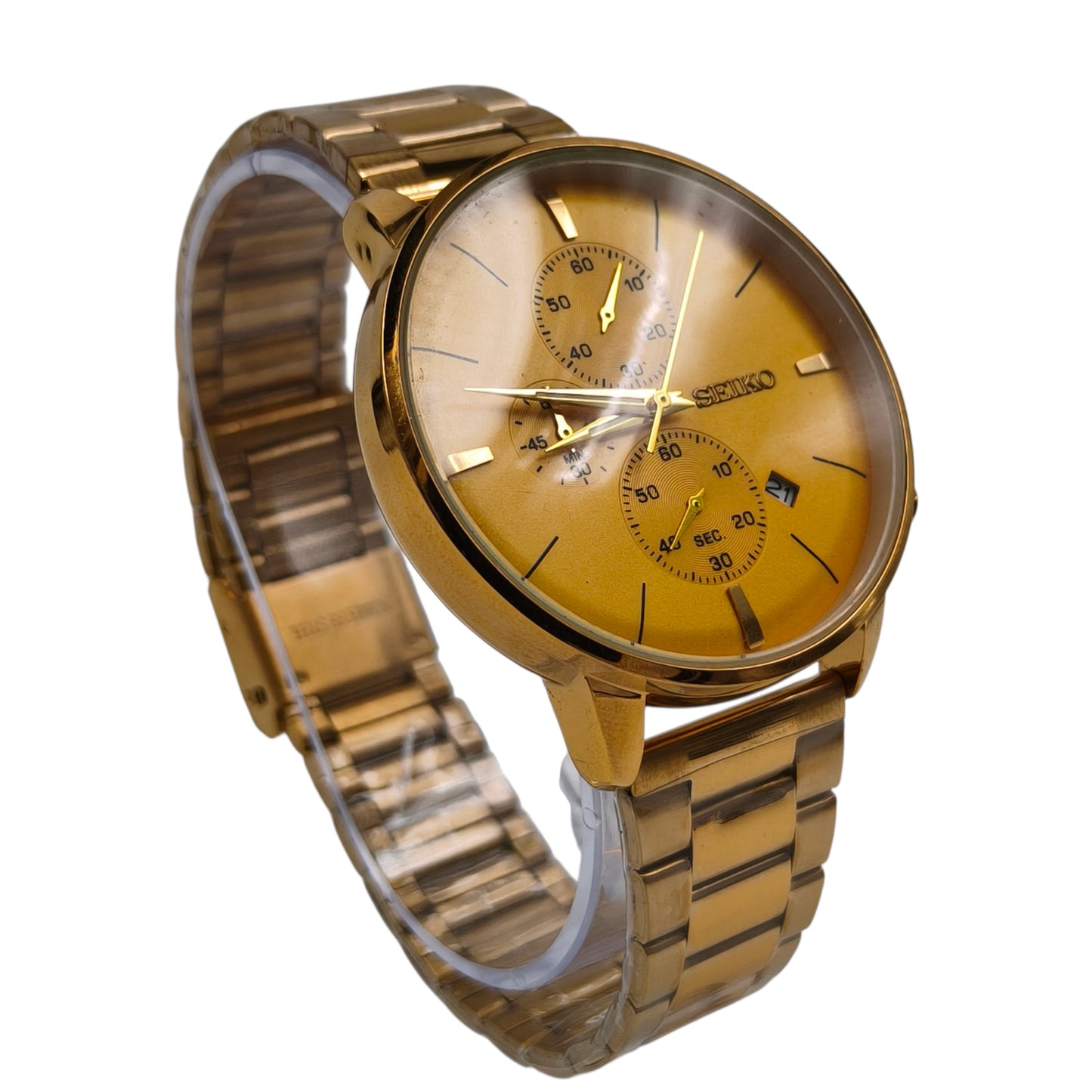 Premium Gold Chronograph Watch