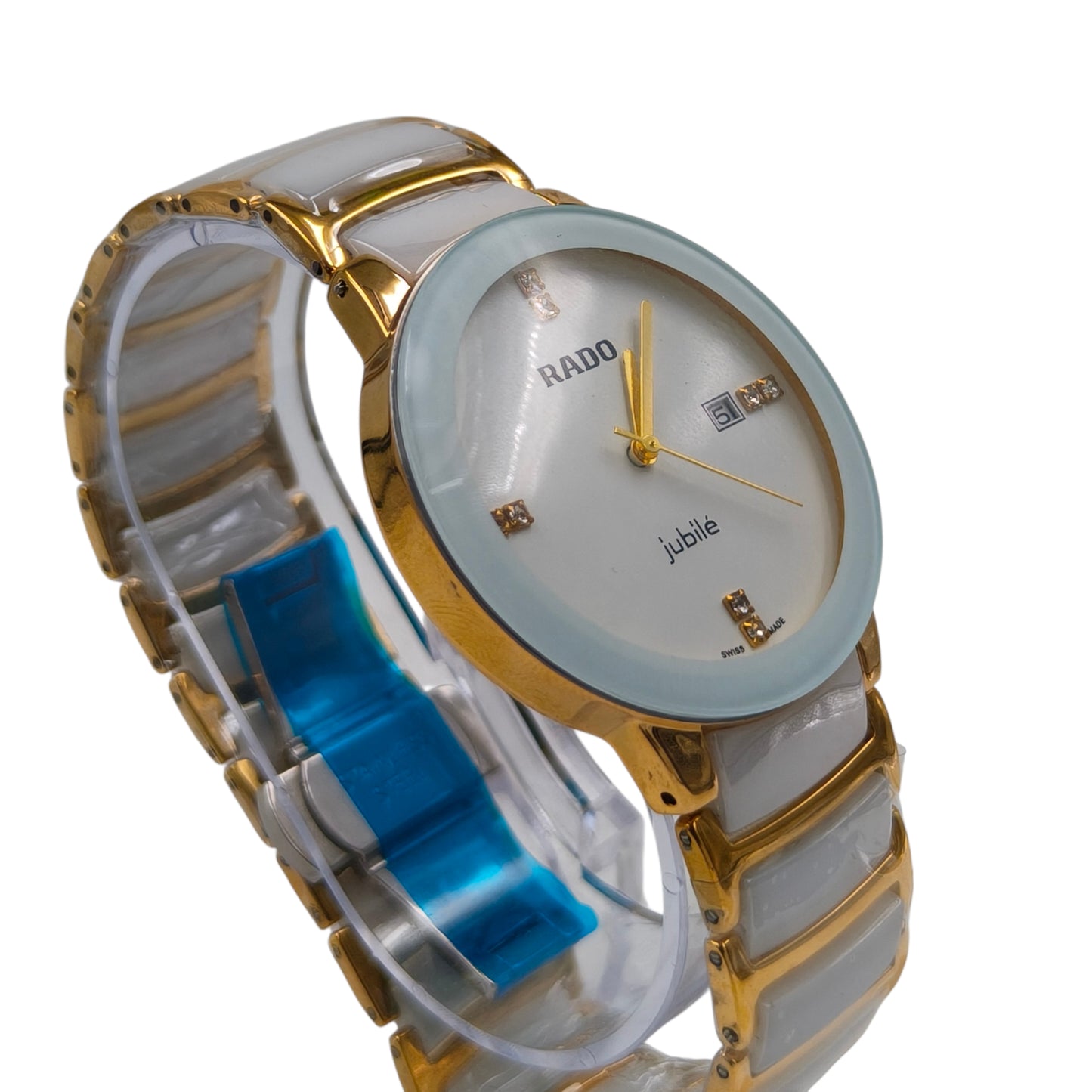 Premium White & Gold Ceramic Watch