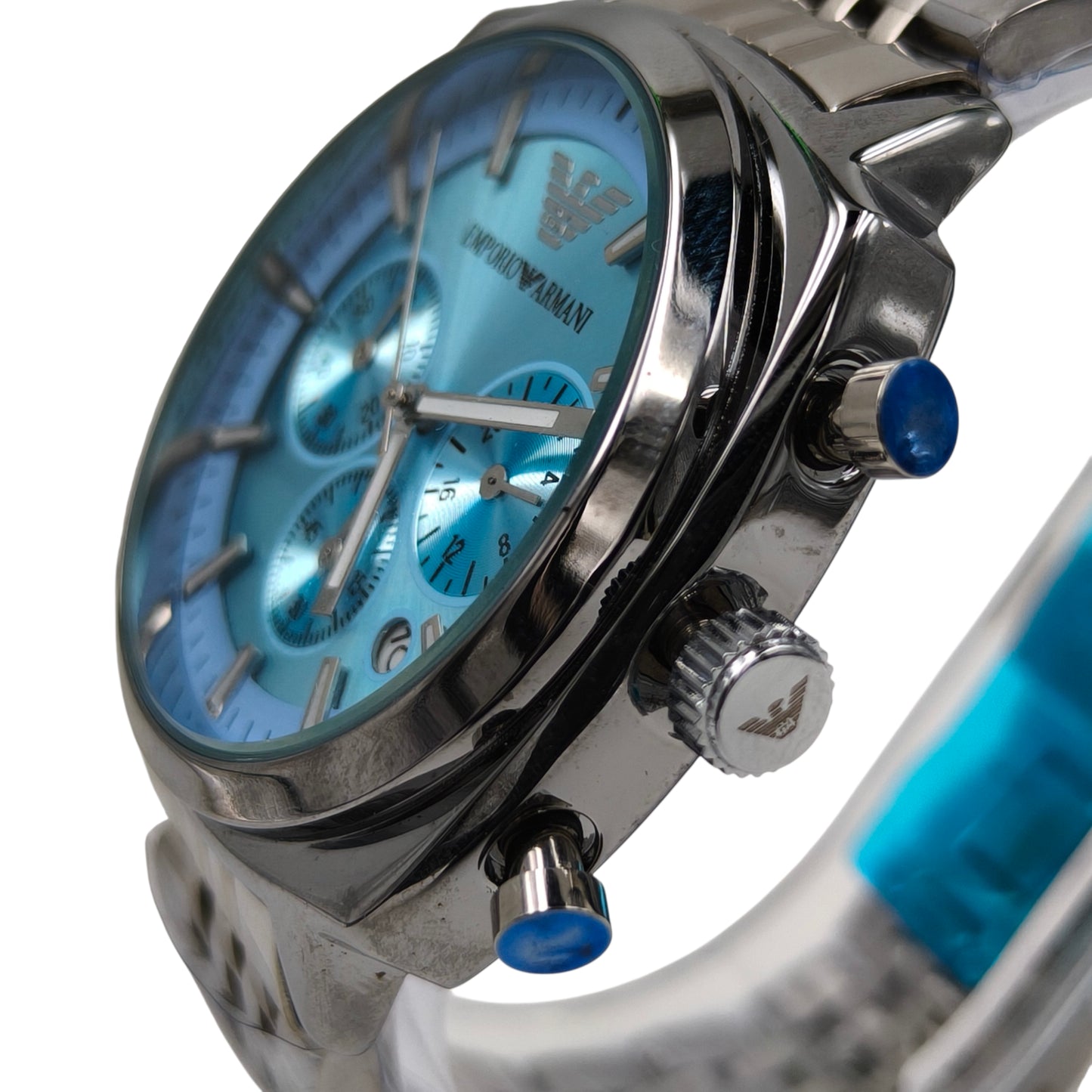 Premium Ice Blue Chronograph Watch