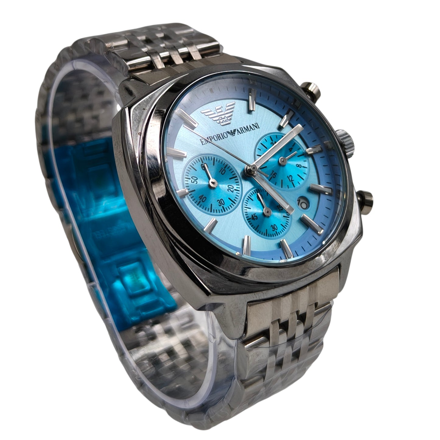Premium Ice Blue Chronograph Watch