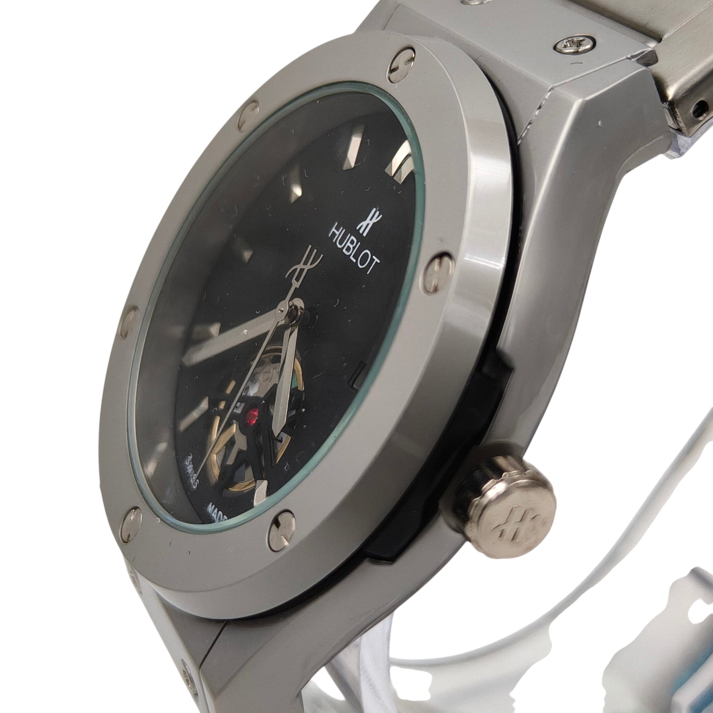 Premium Automatic Open-Heart Steel Watch