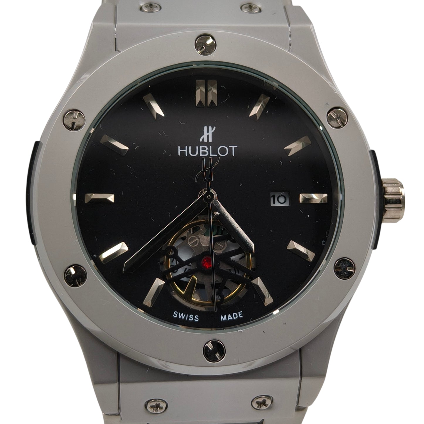 Premium Automatic Open-Heart Steel Watch