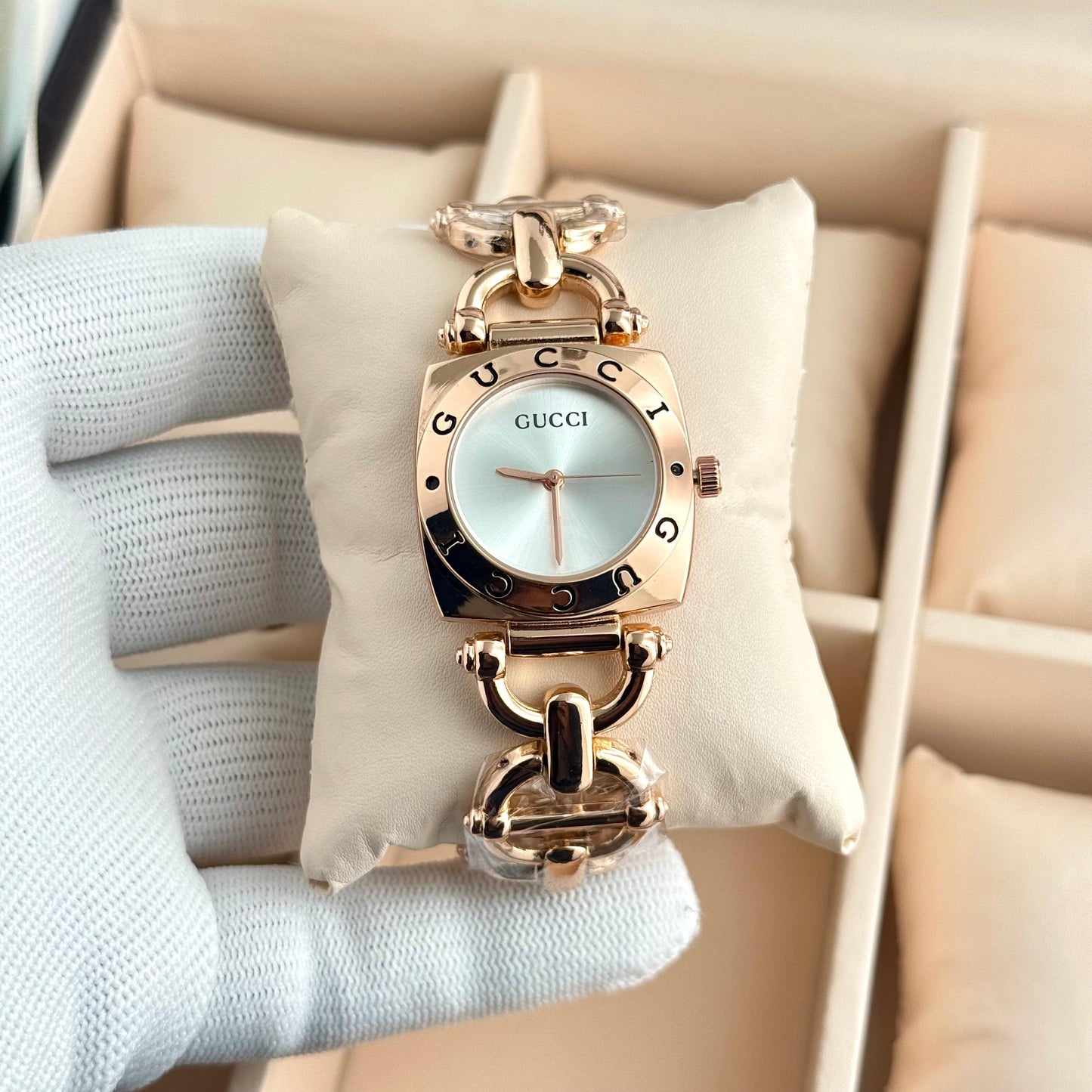 Elegant Bracelet Style Women’s Watch – Dual Tone Luxury Watch | Minimal Dial Designer Watch for Ladies