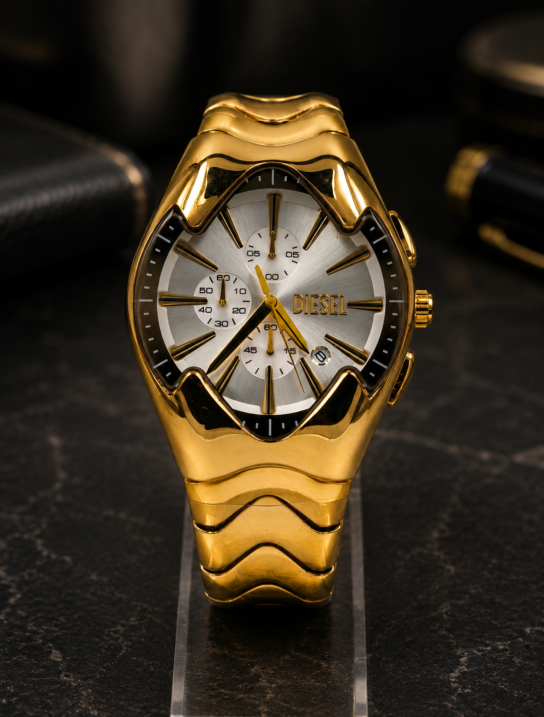 Premium Gold Chronograph Watch
