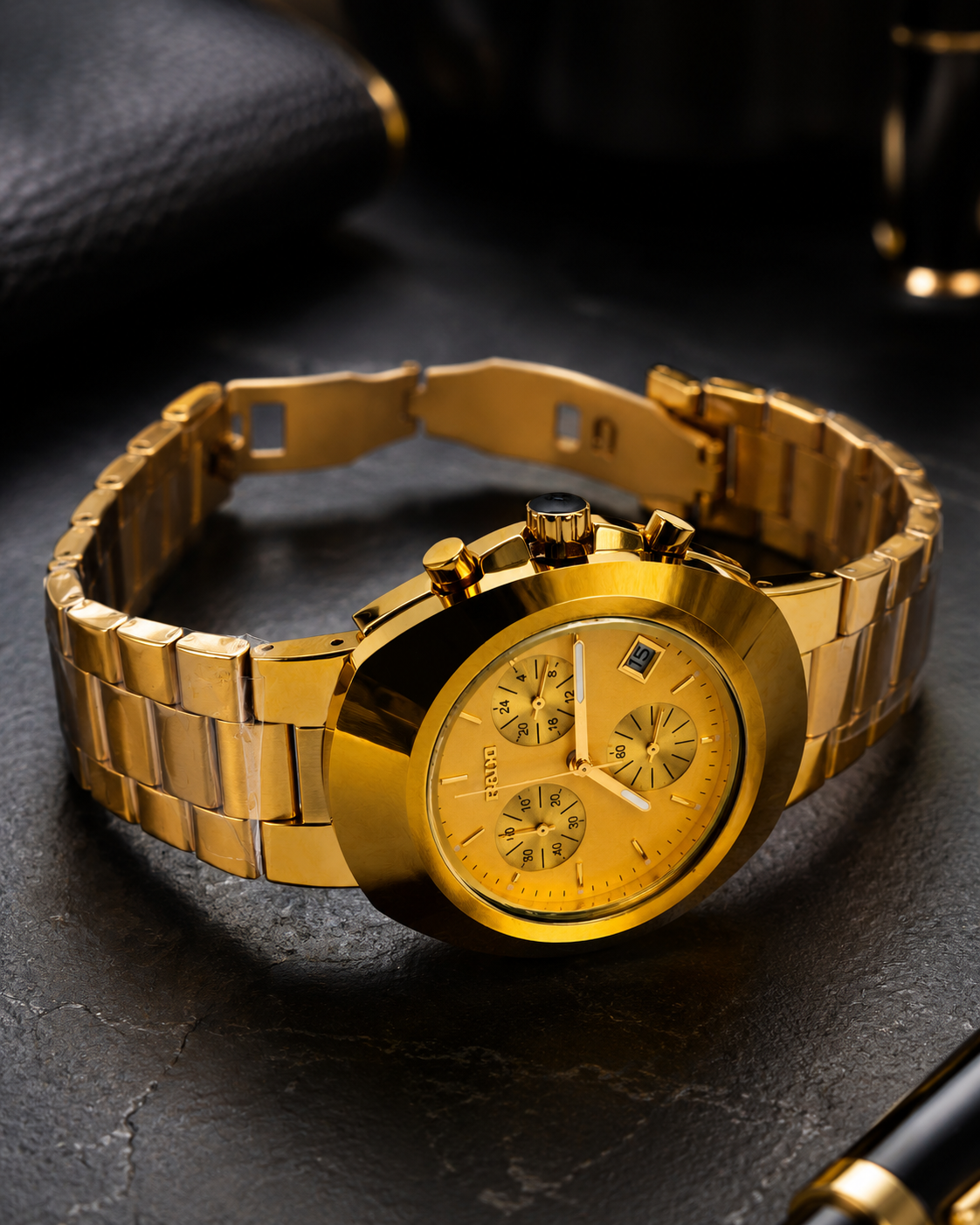 Premium Gold Chronograph Watch