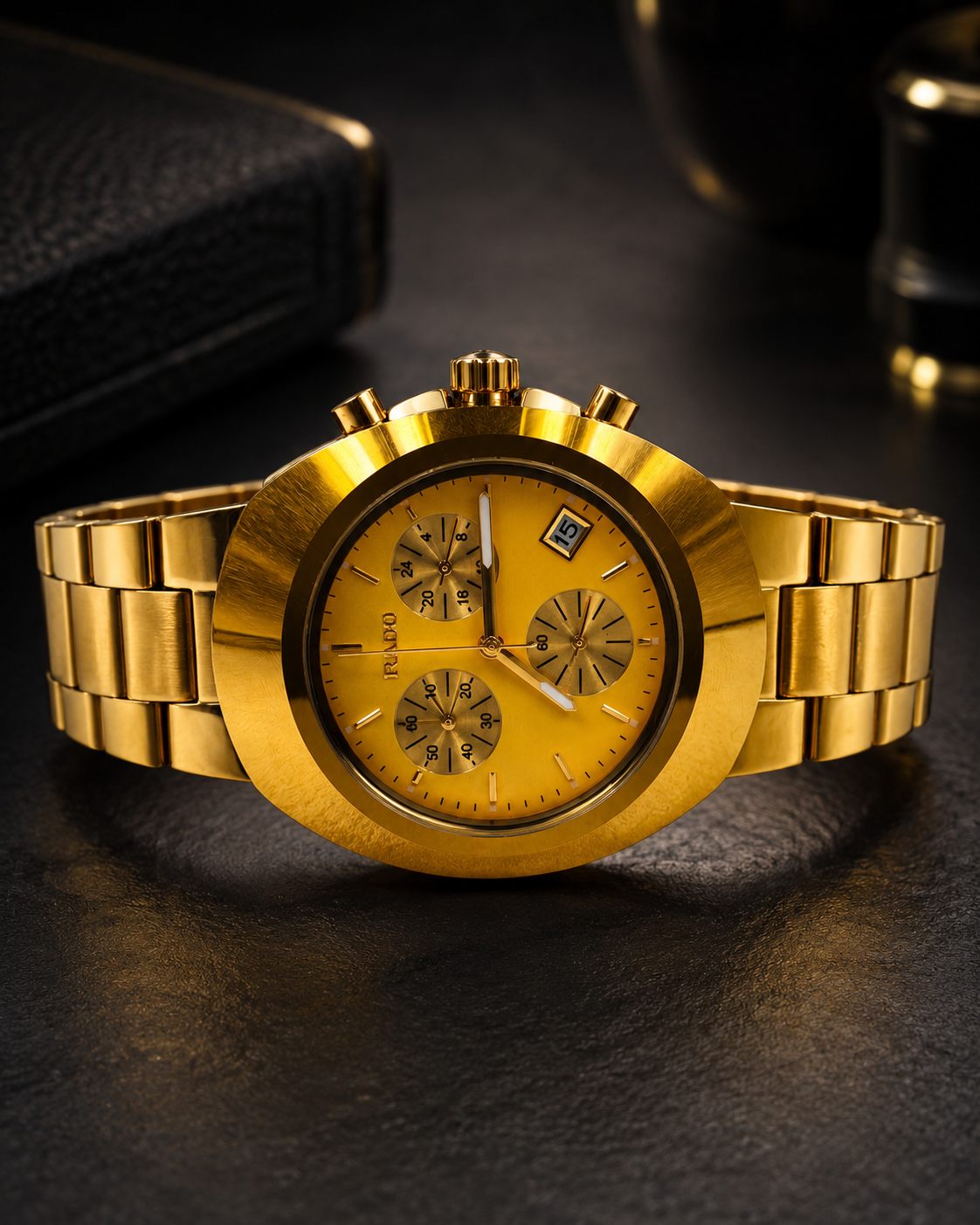 Premium Gold Chronograph Watch