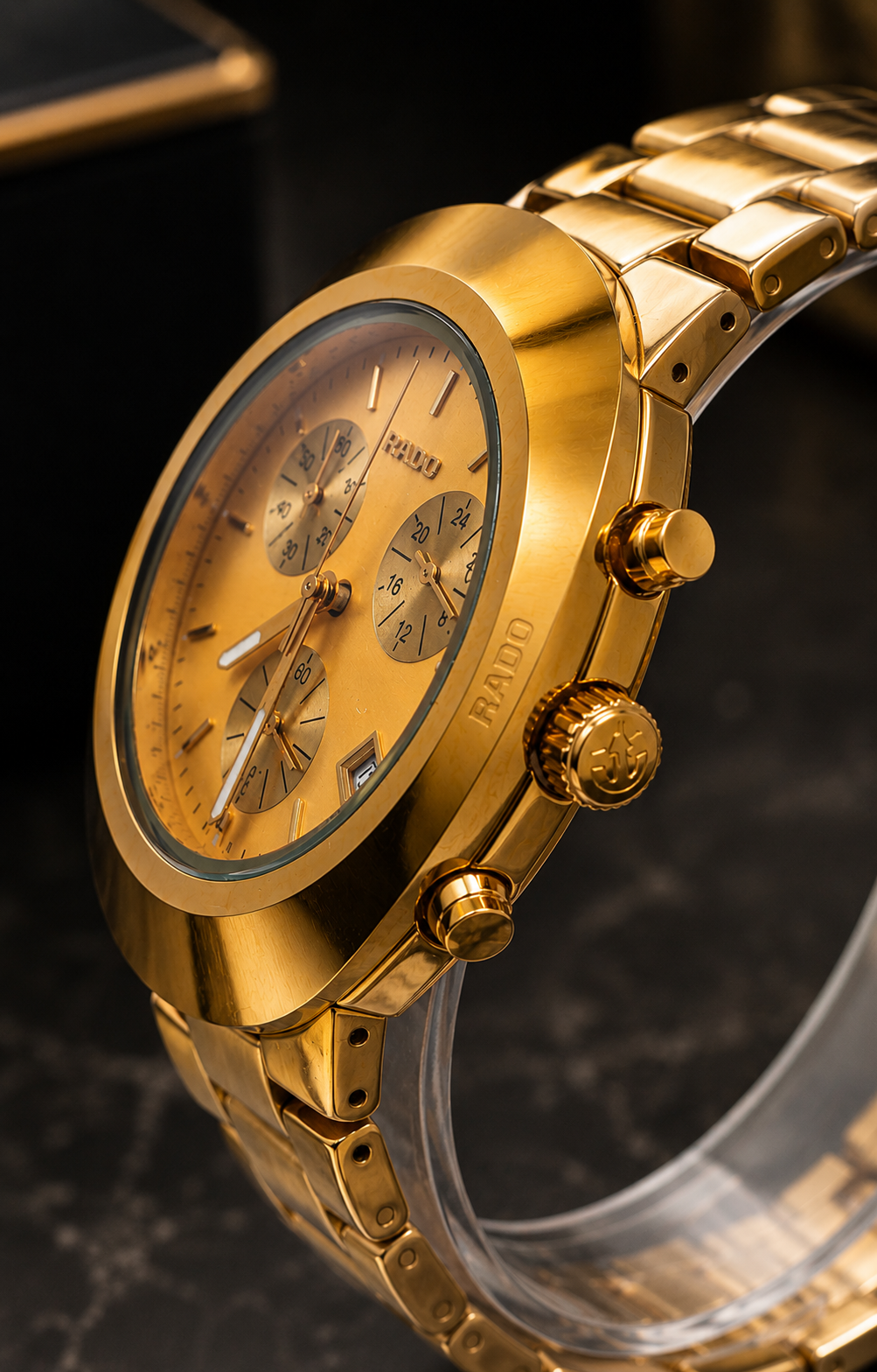 Premium Gold Chronograph Watch