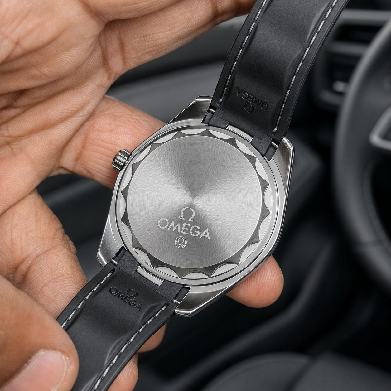 Aqua Blue Seamaster-Inspired Premium Sports Watch for Men