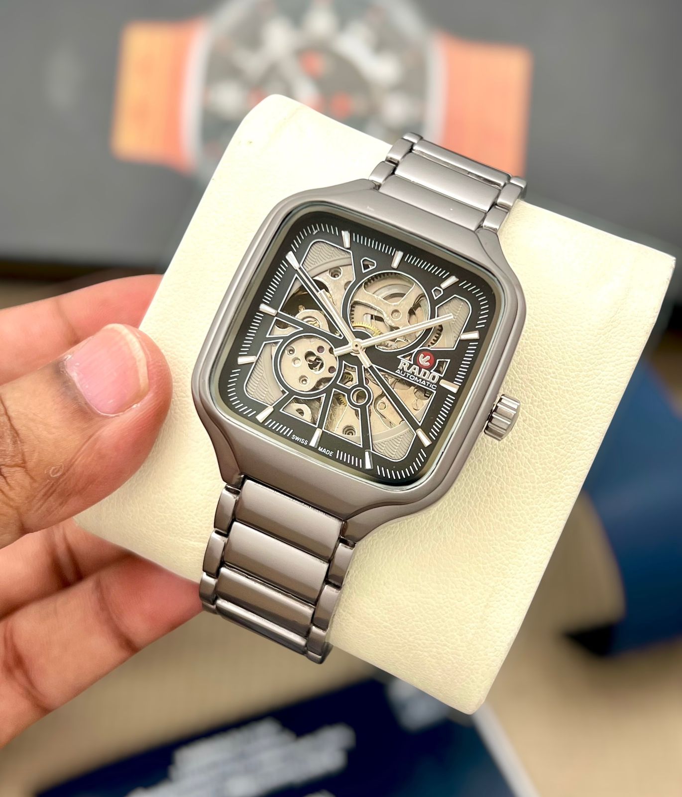 Automatic Premium Skeleton Square Watch
