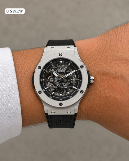 Hublot Open Back Automatic 42mm Men's Leather Watch