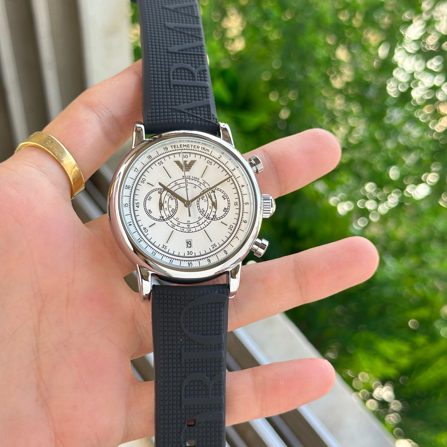 Premium Chronograph Silicone Strap Watch