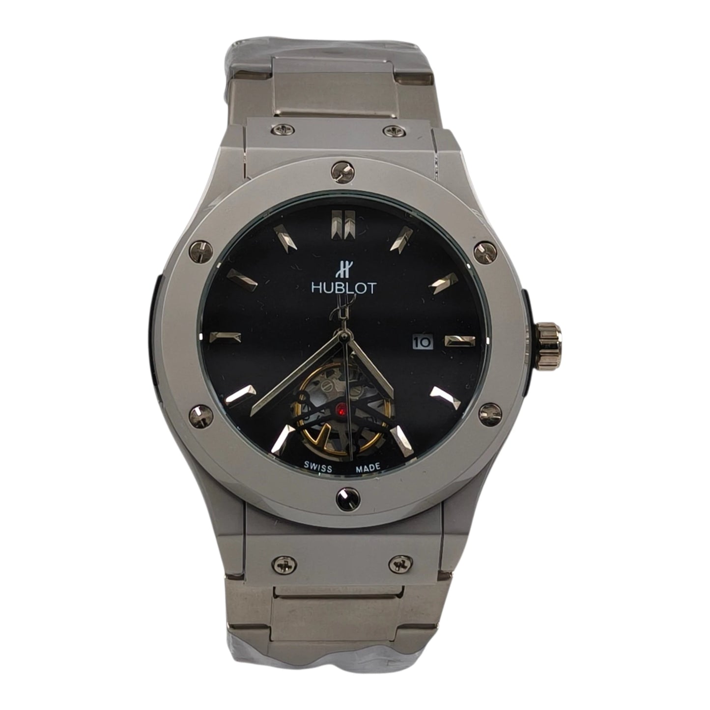 Premium Automatic Open-Heart Steel Watch