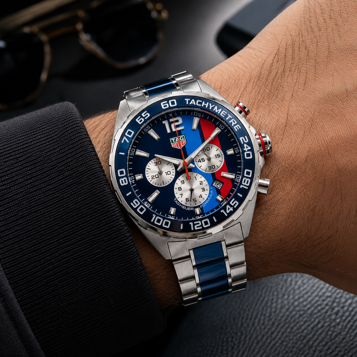 Nexent Velocity Blue Racing Chronograph Watch