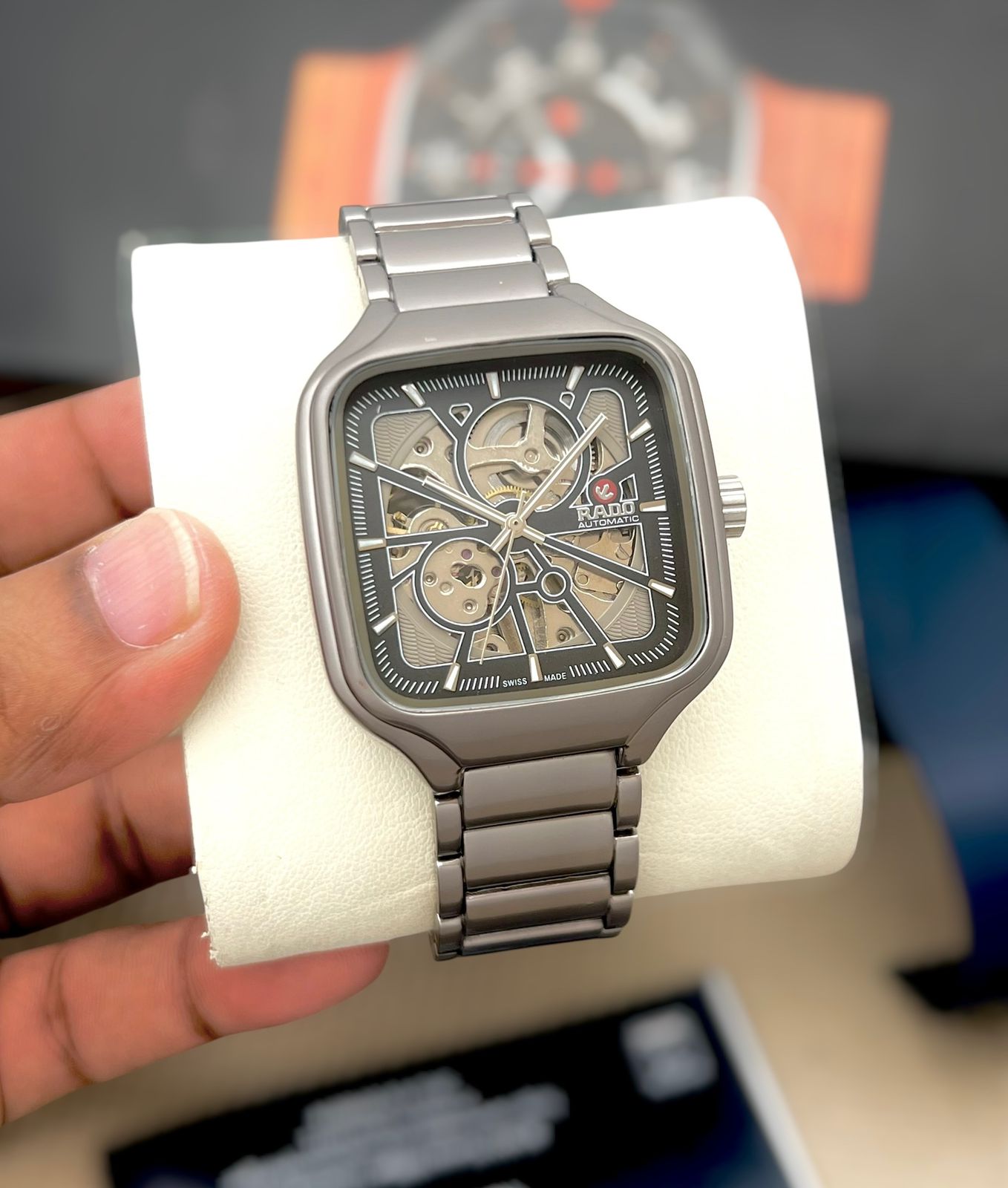 Automatic Premium Skeleton Square Watch