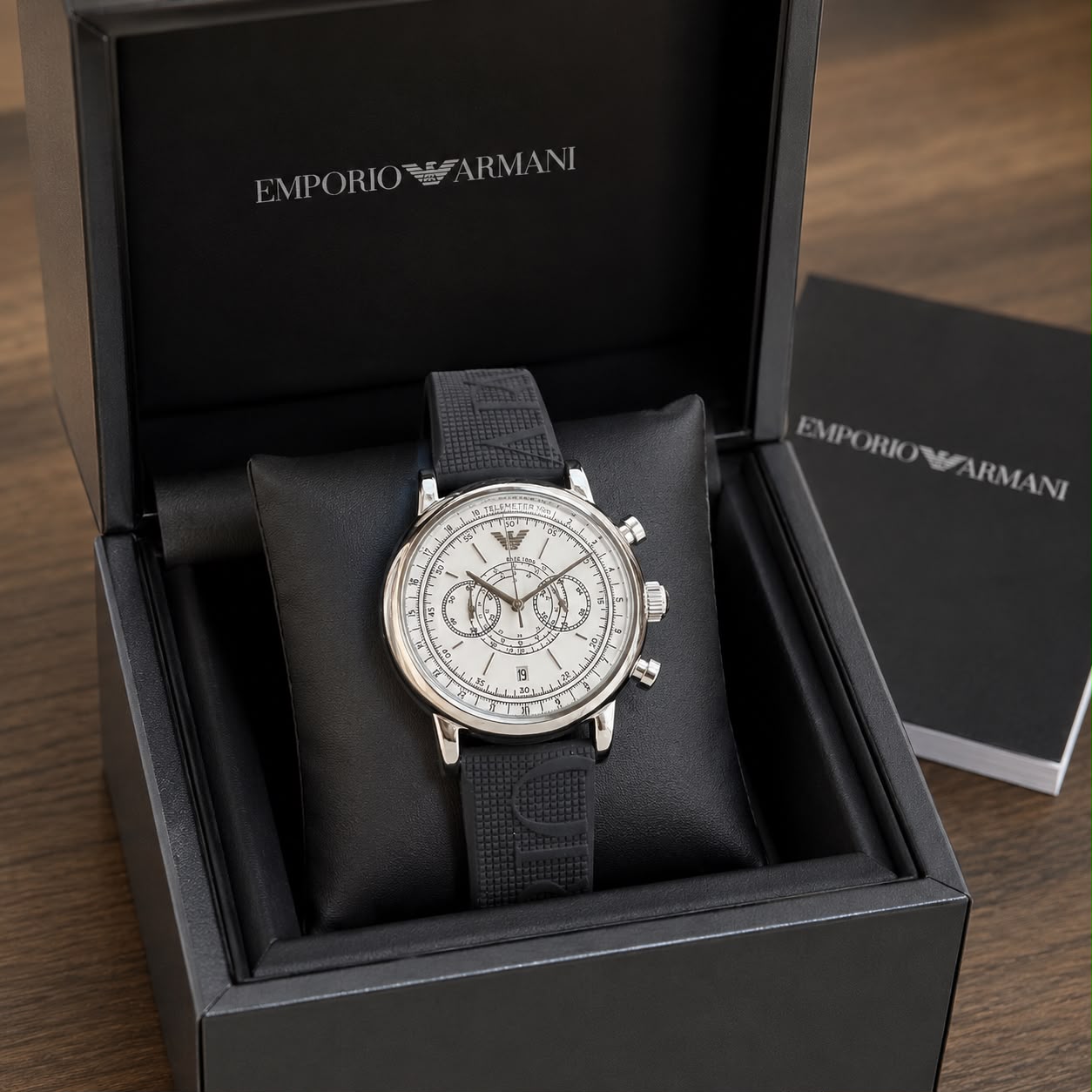 Premium Chronograph Silicone Strap Watch