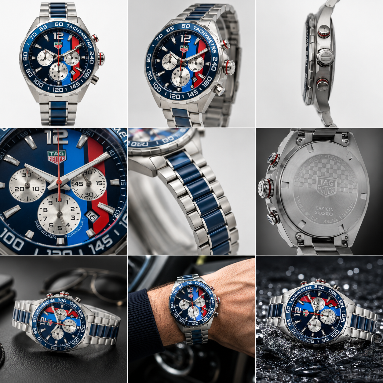 Nexent Velocity Blue Racing Chronograph Watch