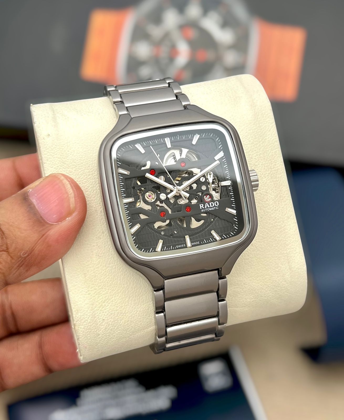 Automatic Premium Skeleton Square Watch