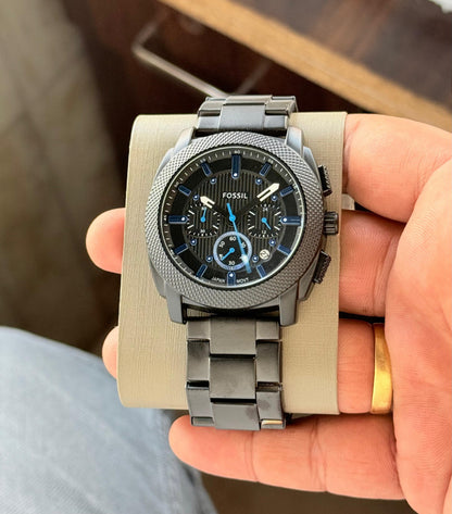 Fossil Machine FS6098 Chronograph Watch – Stainless Steel Bracelet | 43mm | Premium Collection
