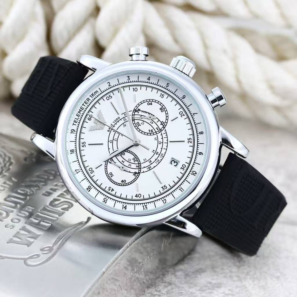 Premium Chronograph Silicone Strap Watch