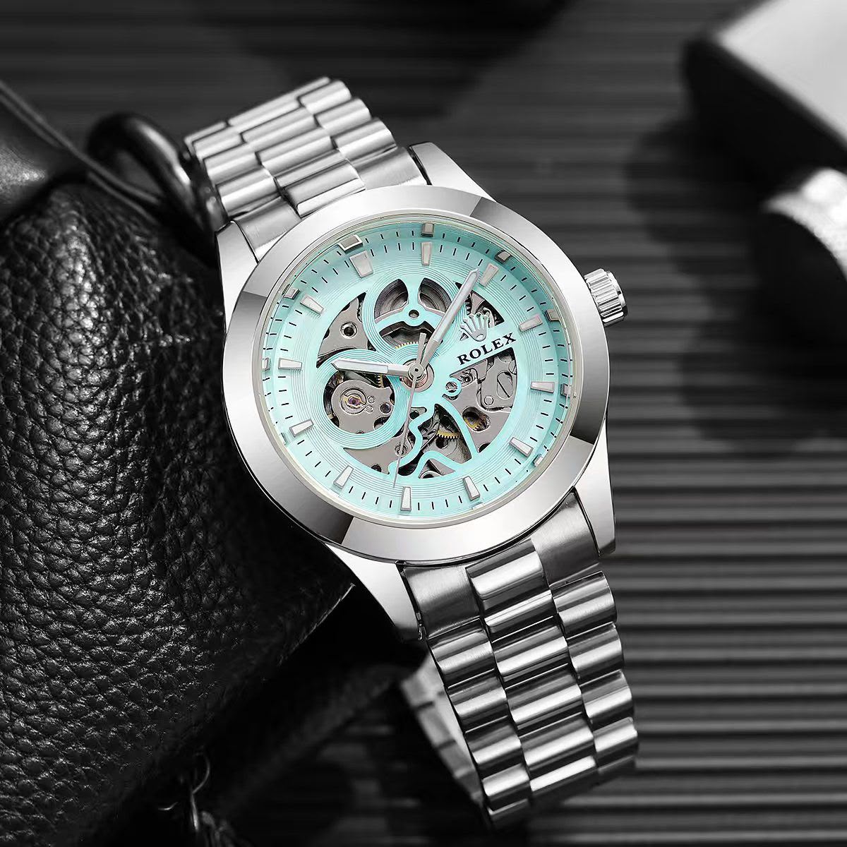 Automatic Skeleton Steel Watch