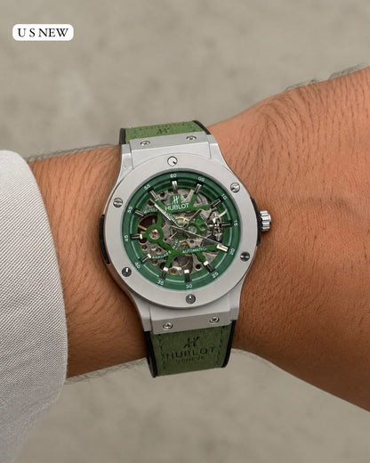 Hublot Open Back Automatic 42mm Men's Leather Watch